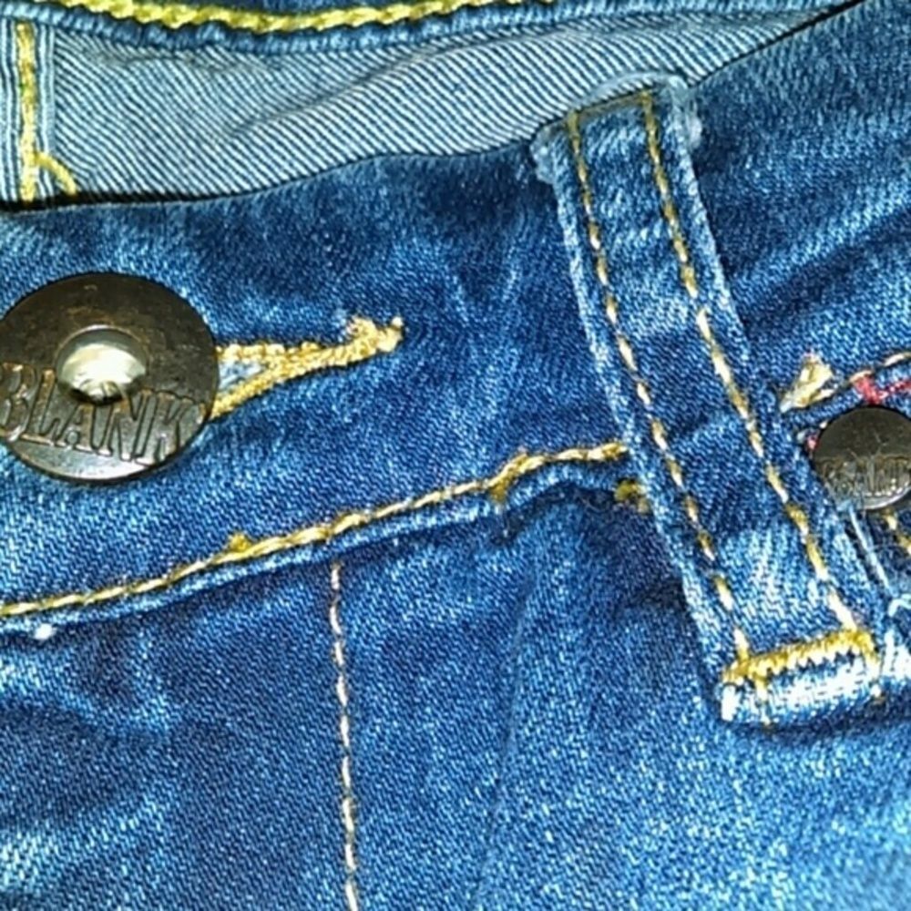 Blank Skinny Jeans‎ Curly Tribal Design W28/L32 - Picture 4 of 4